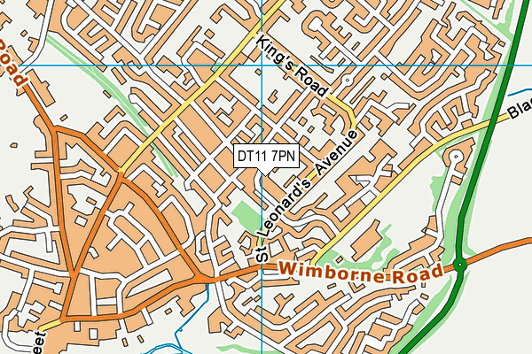 DT11 7PN map - OS VectorMap District (Ordnance Survey) DT11 7PN map - OS VectorMap District (Ordnance Survey)