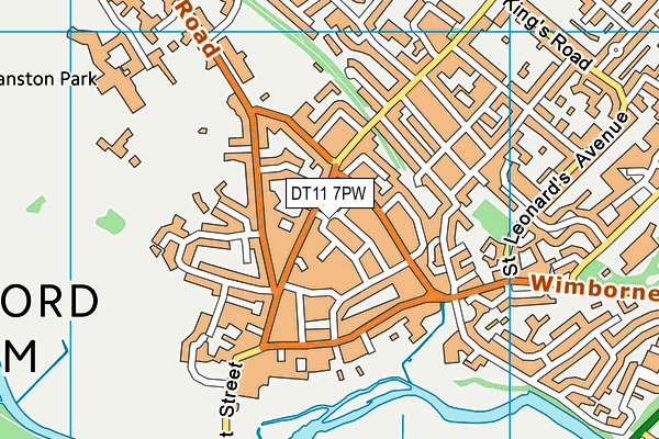 DT11 7PW map - OS VectorMap District (Ordnance Survey) DT11 7PW map - OS VectorMap District (Ordnance Survey)