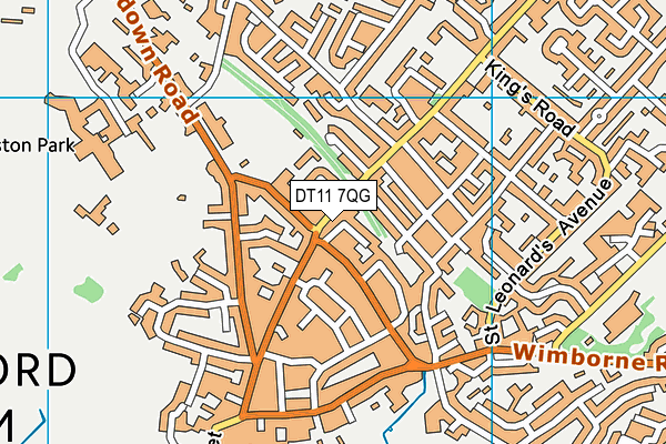 DT11 7QG map - OS VectorMap District (Ordnance Survey) DT11 7QG map - OS VectorMap District (Ordnance Survey)