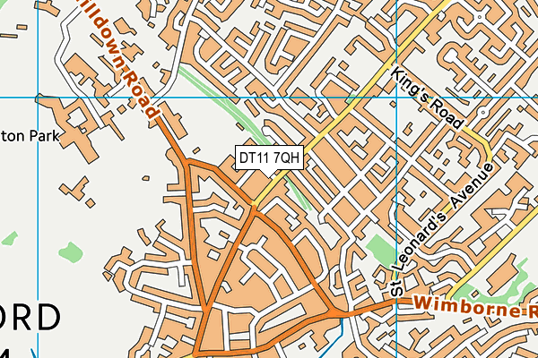 DT11 7QH map - OS VectorMap District (Ordnance Survey) DT11 7QH map - OS VectorMap District (Ordnance Survey)