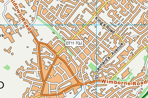 DT11 7QJ map - OS VectorMap District (Ordnance Survey) DT11 7QJ map - OS VectorMap District (Ordnance Survey)