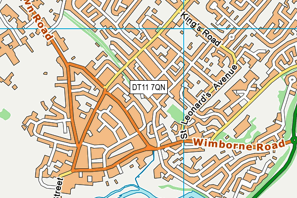 DT11 7QN map - OS VectorMap District (Ordnance Survey) DT11 7QN map - OS VectorMap District (Ordnance Survey)