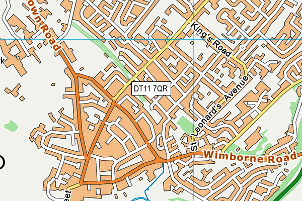 DT11 7QR map - OS VectorMap District (Ordnance Survey) DT11 7QR map - OS VectorMap District (Ordnance Survey)
