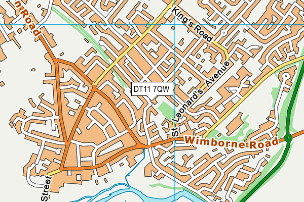 DT11 7QW map - OS VectorMap District (Ordnance Survey) DT11 7QW map - OS VectorMap District (Ordnance Survey)