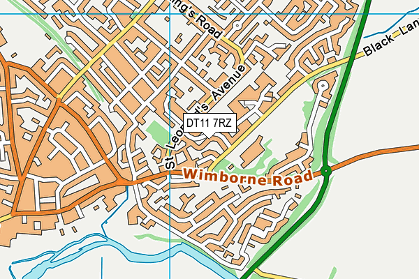 DT11 7RZ map - OS VectorMap District (Ordnance Survey) DT11 7RZ map - OS VectorMap District (Ordnance Survey)