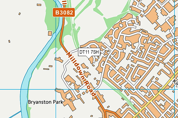DT11 7SH map - OS VectorMap District (Ordnance Survey) DT11 7SH map - OS VectorMap District (Ordnance Survey)