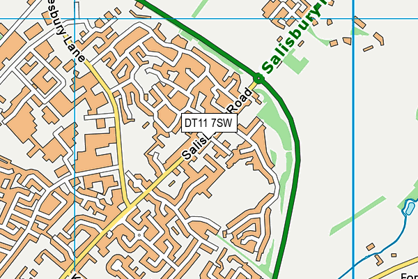 DT11 7SW map - OS VectorMap District (Ordnance Survey) DT11 7SW map - OS VectorMap District (Ordnance Survey)