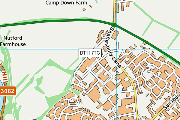 DT11 7TG map - OS VectorMap District (Ordnance Survey) DT11 7TG map - OS VectorMap District (Ordnance Survey)
