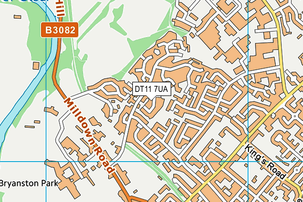 DT11 7UA map - OS VectorMap District (Ordnance Survey) DT11 7UA map - OS VectorMap District (Ordnance Survey)