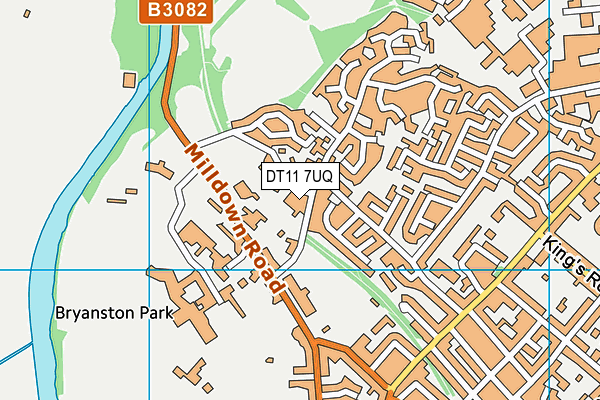 DT11 7UQ map - OS VectorMap District (Ordnance Survey) DT11 7UQ map - OS VectorMap District (Ordnance Survey)