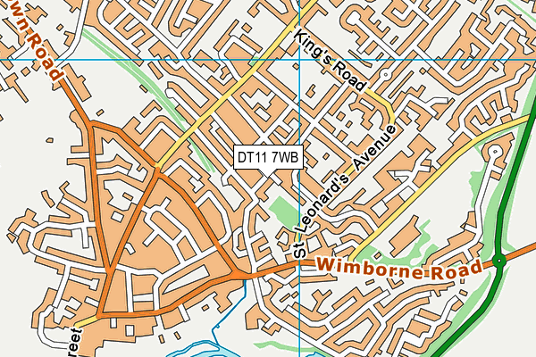 DT11 7WB map - OS VectorMap District (Ordnance Survey) DT11 7WB map - OS VectorMap District (Ordnance Survey)