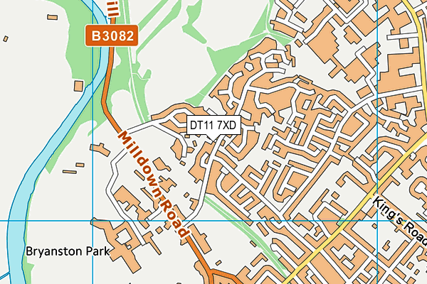 DT11 7XD map - OS VectorMap District (Ordnance Survey) DT11 7XD map - OS VectorMap District (Ordnance Survey)
