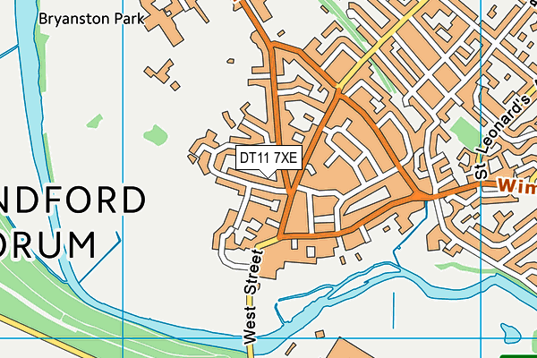 DT11 7XE map - OS VectorMap District (Ordnance Survey) DT11 7XE map - OS VectorMap District (Ordnance Survey)
