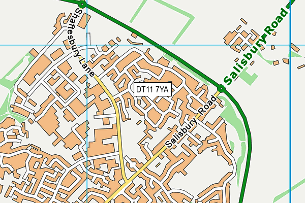 DT11 7YA map - OS VectorMap District (Ordnance Survey) DT11 7YA map - OS VectorMap District (Ordnance Survey)