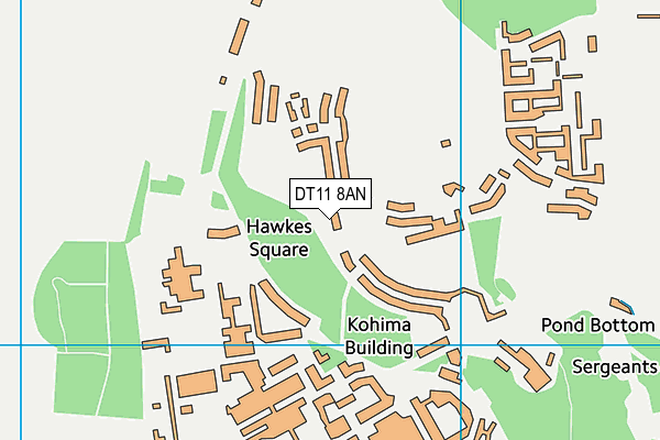 DT11 8AN map - OS VectorMap District (Ordnance Survey) DT11 8AN map - OS VectorMap District (Ordnance Survey)