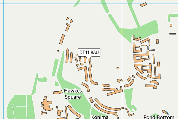 DT11 8AU map - OS VectorMap District (Ordnance Survey) DT11 8AU map - OS VectorMap District (Ordnance Survey)