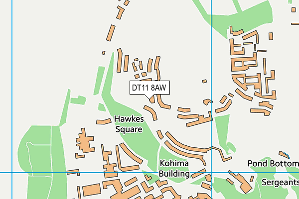 DT11 8AW map - OS VectorMap District (Ordnance Survey) DT11 8AW map - OS VectorMap District (Ordnance Survey)