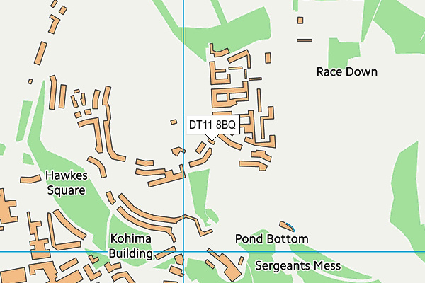 DT11 8BQ map - OS VectorMap District (Ordnance Survey) DT11 8BQ map - OS VectorMap District (Ordnance Survey)