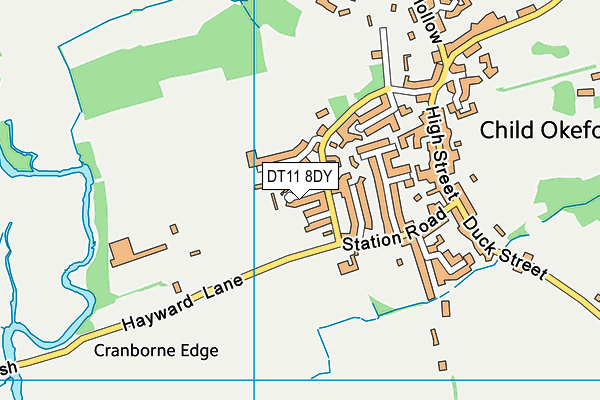 DT11 8DY map - OS VectorMap District (Ordnance Survey) DT11 8DY map - OS VectorMap District (Ordnance Survey)