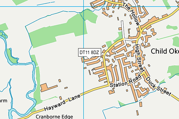 DT11 8DZ map - OS VectorMap District (Ordnance Survey) DT11 8DZ map - OS VectorMap District (Ordnance Survey)