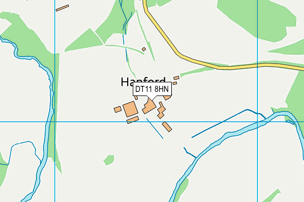 DT11 8HN map - OS VectorMap District (Ordnance Survey)