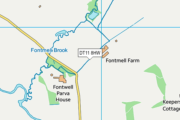 DT11 8HW map - OS VectorMap District (Ordnance Survey) DT11 8HW map - OS VectorMap District (Ordnance Survey)