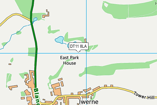 DT11 8LA map - OS VectorMap District (Ordnance Survey) DT11 8LA map - OS VectorMap District (Ordnance Survey)