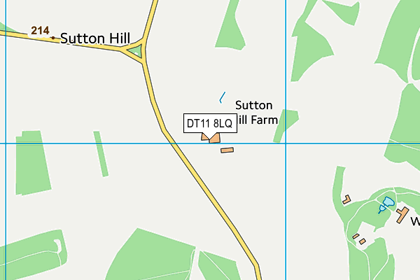 DT11 8LQ map - OS VectorMap District (Ordnance Survey) DT11 8LQ map - OS VectorMap District (Ordnance Survey)