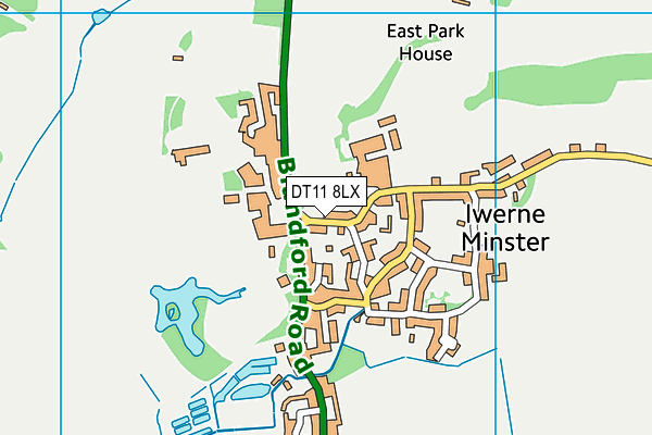 DT11 8LX map - OS VectorMap District (Ordnance Survey) DT11 8LX map - OS VectorMap District (Ordnance Survey)