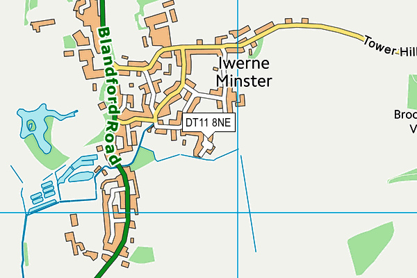 DT11 8NE map - OS VectorMap District (Ordnance Survey) DT11 8NE map - OS VectorMap District (Ordnance Survey)