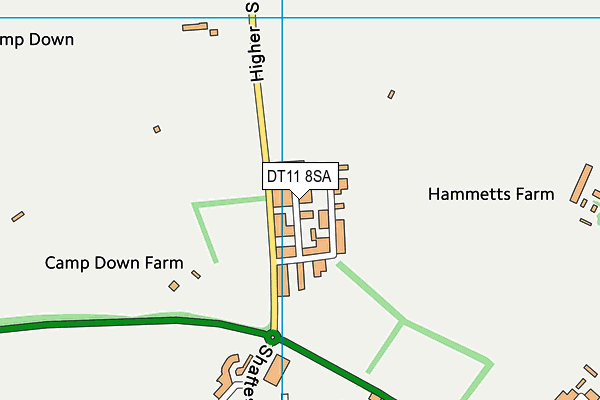 DT11 8SA map - OS VectorMap District (Ordnance Survey) DT11 8SA map - OS VectorMap District (Ordnance Survey)