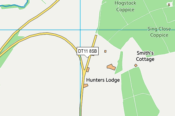 DT11 8SB map - OS VectorMap District (Ordnance Survey) DT11 8SB map - OS VectorMap District (Ordnance Survey)