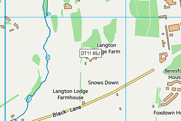 DT11 8SJ map - OS VectorMap District (Ordnance Survey) DT11 8SJ map - OS VectorMap District (Ordnance Survey)