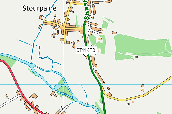 DT11 8TD map - OS VectorMap District (Ordnance Survey) DT11 8TD map - OS VectorMap District (Ordnance Survey)