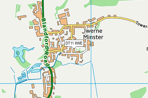 DT11 8WE map - OS VectorMap District (Ordnance Survey) DT11 8WE map - OS VectorMap District (Ordnance Survey)