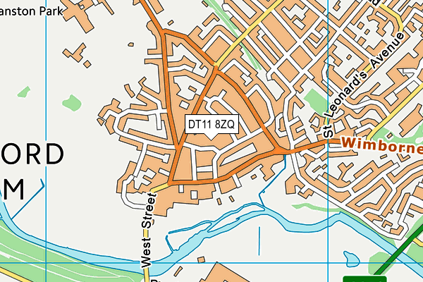 DT11 8ZQ map - OS VectorMap District (Ordnance Survey) DT11 8ZQ map - OS VectorMap District (Ordnance Survey)