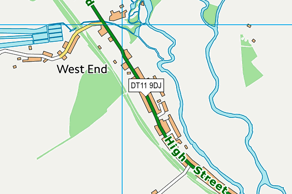 DT11 9DJ map - OS VectorMap District (Ordnance Survey) DT11 9DJ map - OS VectorMap District (Ordnance Survey)