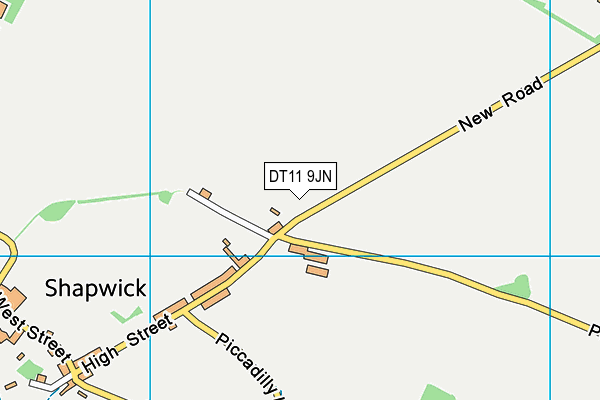 DT11 9JN map - OS VectorMap District (Ordnance Survey) DT11 9JN map - OS VectorMap District (Ordnance Survey)
