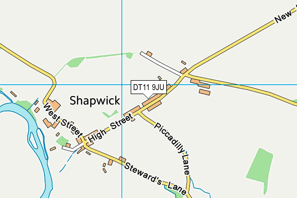 DT11 9JU map - OS VectorMap District (Ordnance Survey) DT11 9JU map - OS VectorMap District (Ordnance Survey)