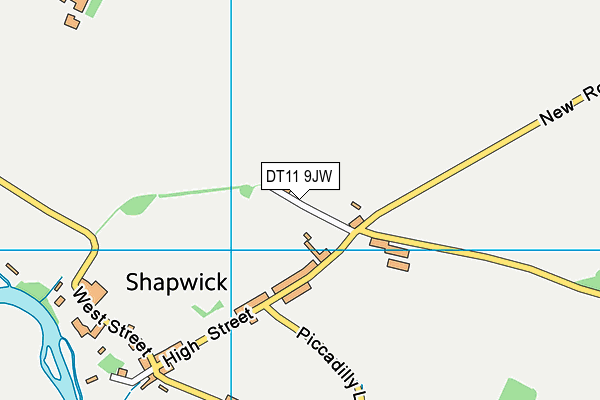 DT11 9JW map - OS VectorMap District (Ordnance Survey) DT11 9JW map - OS VectorMap District (Ordnance Survey)