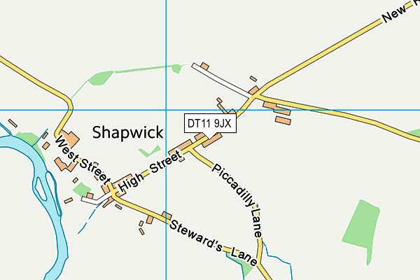 DT11 9JX map - OS VectorMap District (Ordnance Survey) DT11 9JX map - OS VectorMap District (Ordnance Survey)