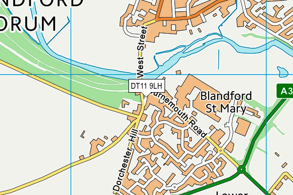 DT11 9LH map - OS VectorMap District (Ordnance Survey) DT11 9LH map - OS VectorMap District (Ordnance Survey)