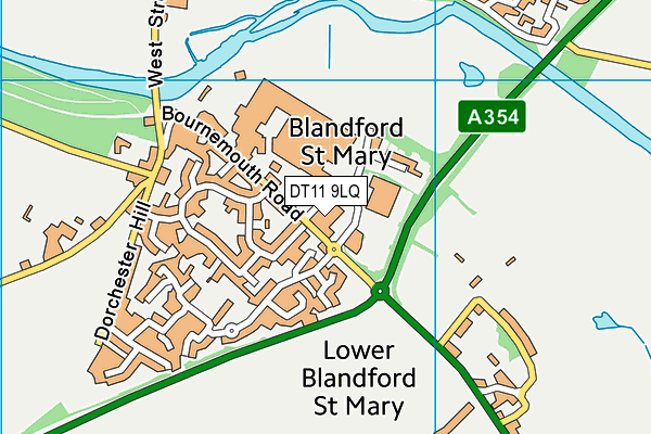 DT11 9LQ map - OS VectorMap District (Ordnance Survey) DT11 9LQ map - OS VectorMap District (Ordnance Survey)