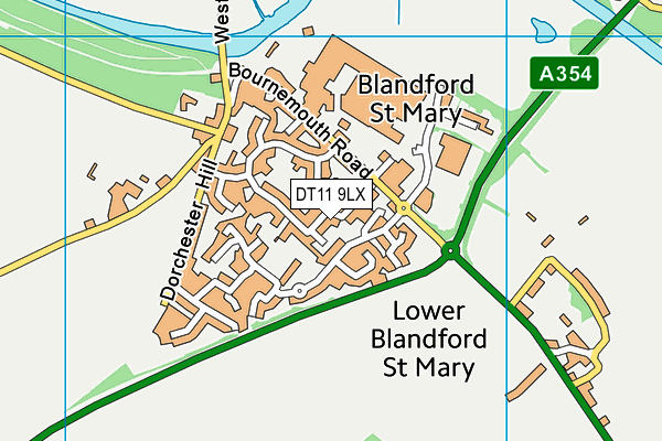 DT11 9LX map - OS VectorMap District (Ordnance Survey) DT11 9LX map - OS VectorMap District (Ordnance Survey)