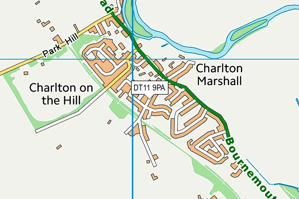 DT11 9PA map - OS VectorMap District (Ordnance Survey) DT11 9PA map - OS VectorMap District (Ordnance Survey)