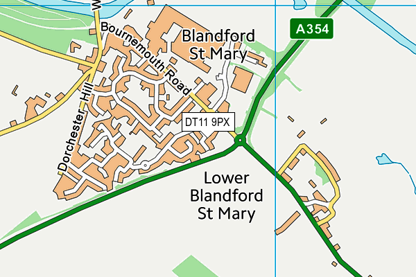 DT11 9PX map - OS VectorMap District (Ordnance Survey) DT11 9PX map - OS VectorMap District (Ordnance Survey)