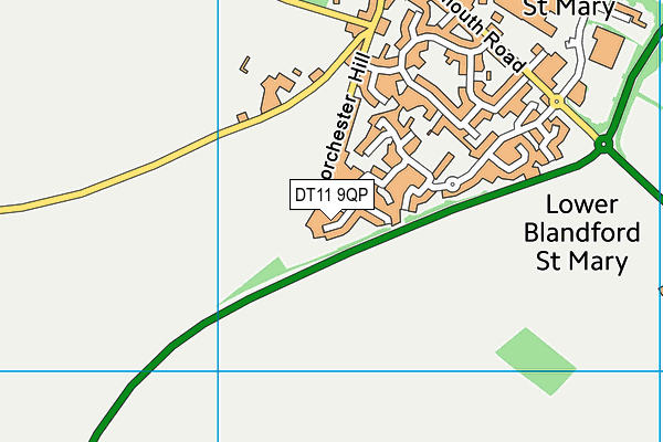 DT11 9QP map - OS VectorMap District (Ordnance Survey) DT11 9QP map - OS VectorMap District (Ordnance Survey)