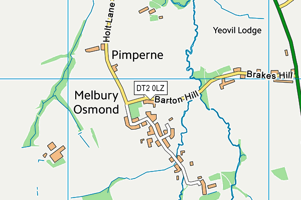 DT2 0LZ map - OS VectorMap District (Ordnance Survey) DT2 0LZ map - OS VectorMap District (Ordnance Survey)