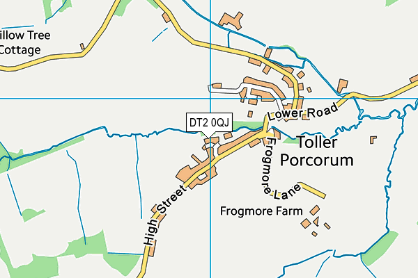 DT2 0QJ map - OS VectorMap District (Ordnance Survey)