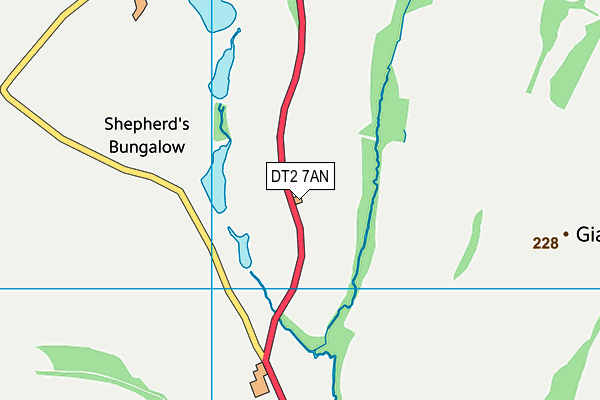 DT2 7AN map - OS VectorMap District (Ordnance Survey) DT2 7AN map - OS VectorMap District (Ordnance Survey)